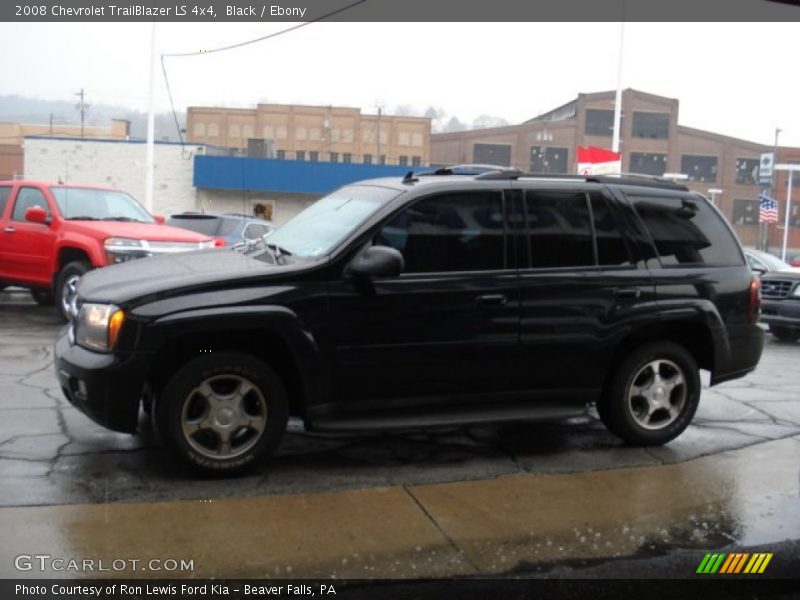 Black / Ebony 2008 Chevrolet TrailBlazer LS 4x4