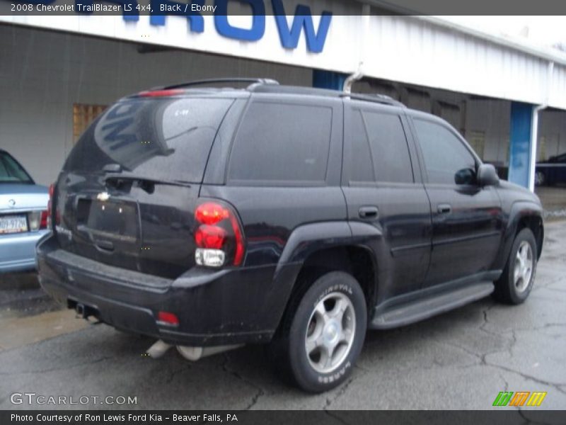Black / Ebony 2008 Chevrolet TrailBlazer LS 4x4