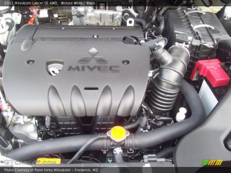 Wicked White / Black 2012 Mitsubishi Lancer SE AWD