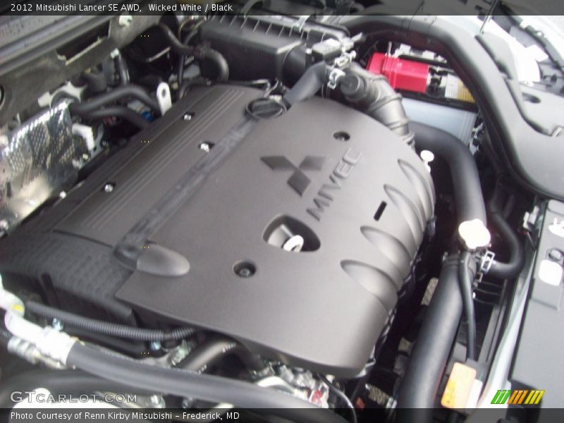Wicked White / Black 2012 Mitsubishi Lancer SE AWD