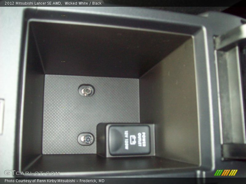 Wicked White / Black 2012 Mitsubishi Lancer SE AWD