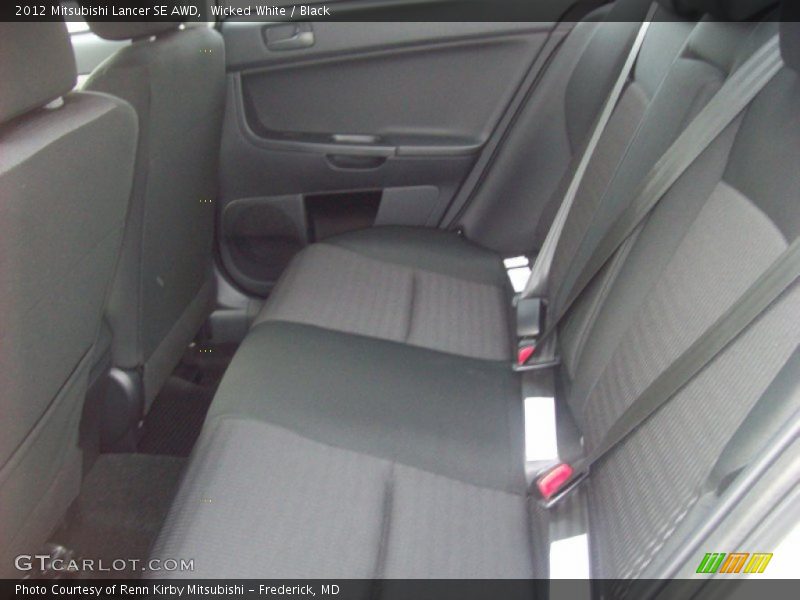 Wicked White / Black 2012 Mitsubishi Lancer SE AWD