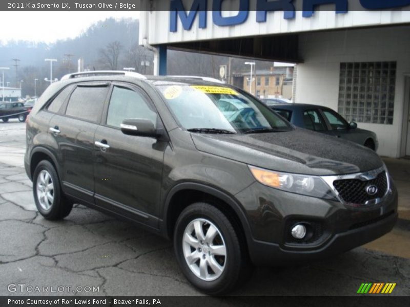 Tuscan Olive / Beige 2011 Kia Sorento LX