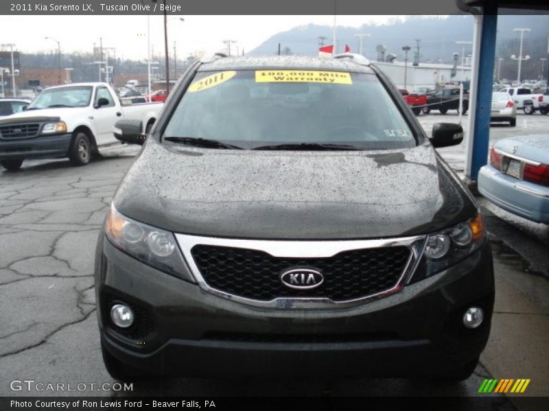 Tuscan Olive / Beige 2011 Kia Sorento LX