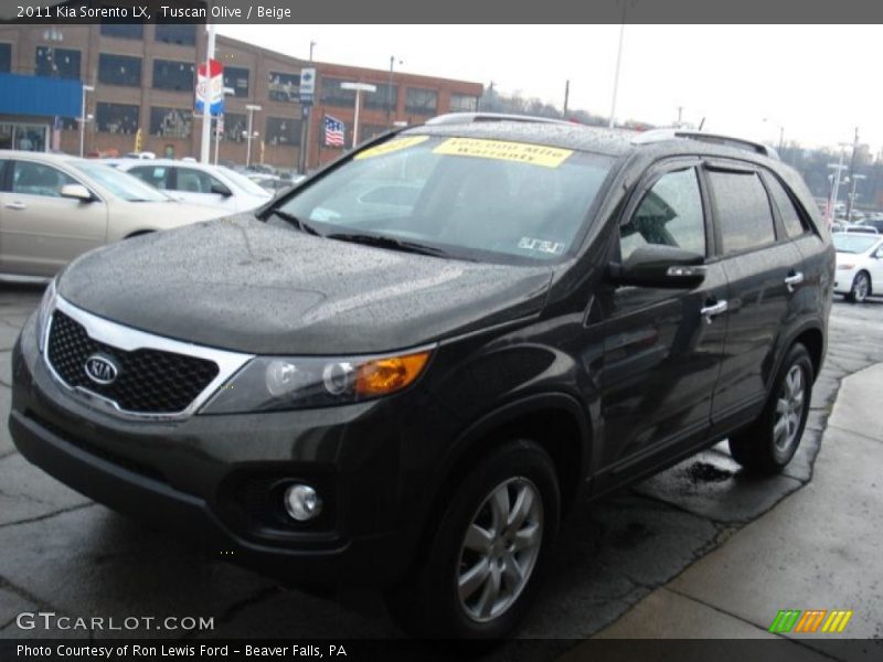 Tuscan Olive / Beige 2011 Kia Sorento LX