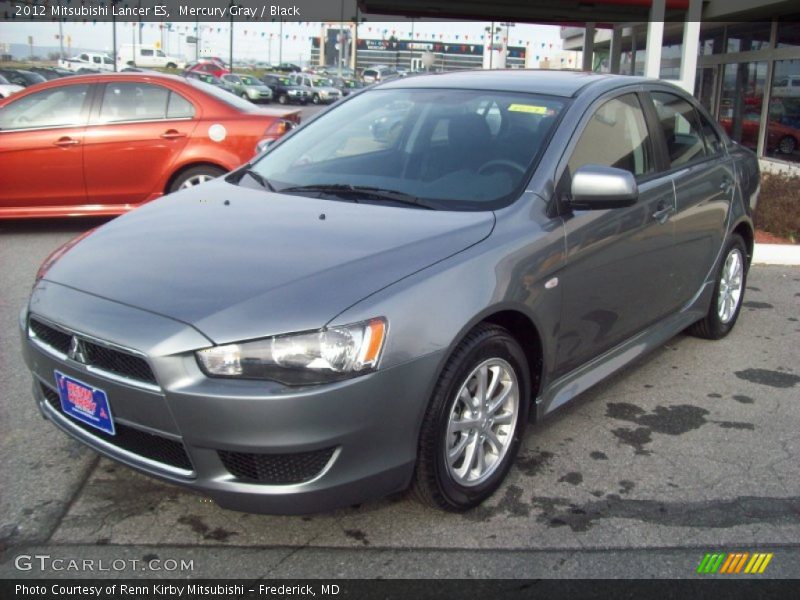 Mercury Gray / Black 2012 Mitsubishi Lancer ES