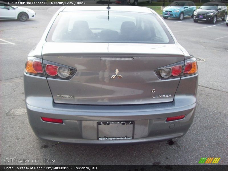 Mercury Gray / Black 2012 Mitsubishi Lancer ES