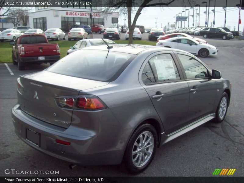 Mercury Gray / Black 2012 Mitsubishi Lancer ES