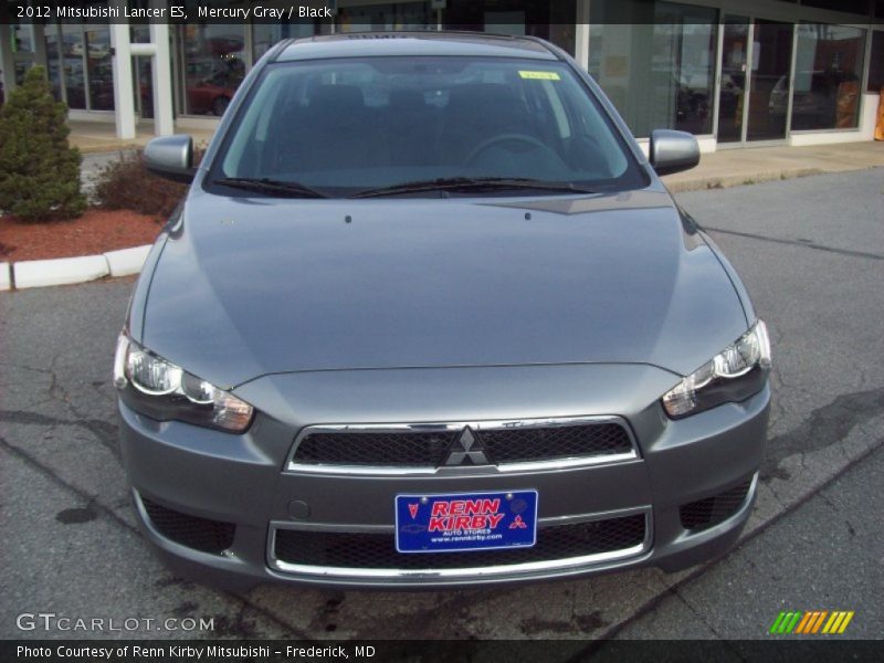 Mercury Gray / Black 2012 Mitsubishi Lancer ES