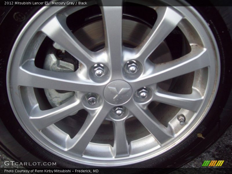 Mercury Gray / Black 2012 Mitsubishi Lancer ES