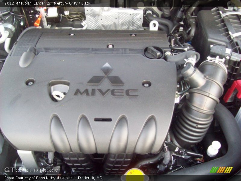 Mercury Gray / Black 2012 Mitsubishi Lancer ES
