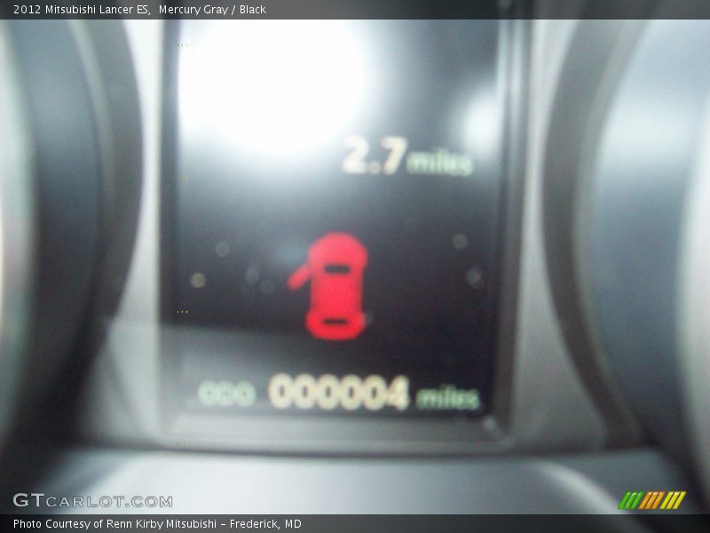 Mercury Gray / Black 2012 Mitsubishi Lancer ES