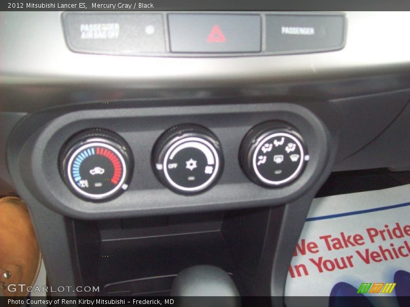 Mercury Gray / Black 2012 Mitsubishi Lancer ES
