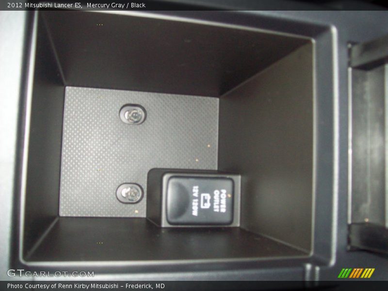 Mercury Gray / Black 2012 Mitsubishi Lancer ES
