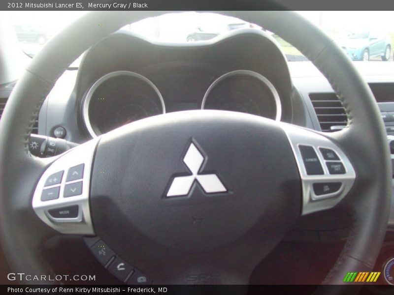 Mercury Gray / Black 2012 Mitsubishi Lancer ES