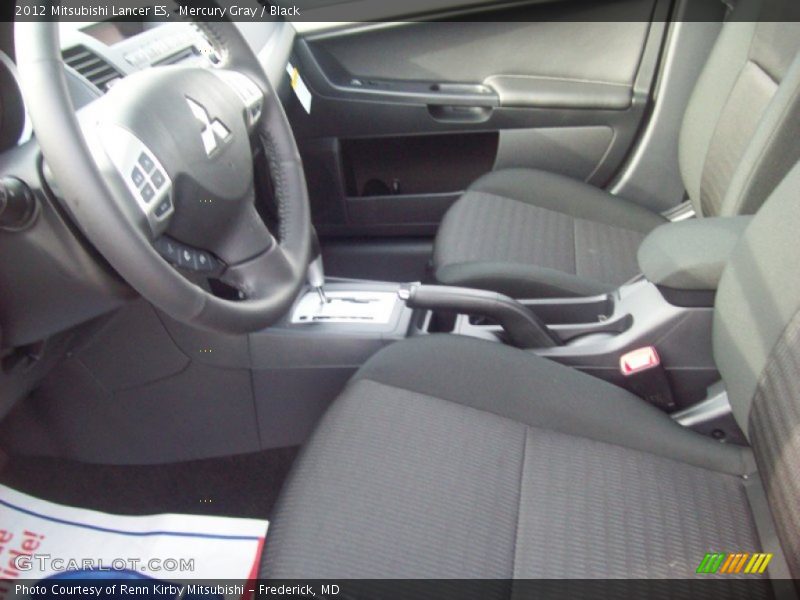 Mercury Gray / Black 2012 Mitsubishi Lancer ES