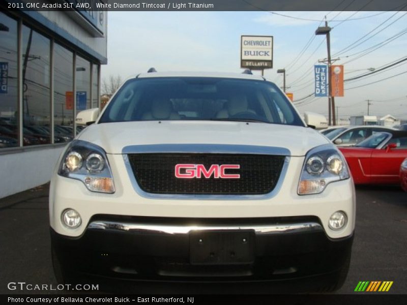 White Diamond Tintcoat / Light Titanium 2011 GMC Acadia SLT AWD