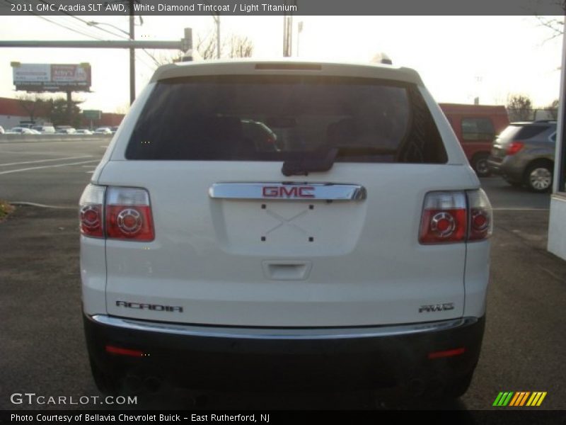 White Diamond Tintcoat / Light Titanium 2011 GMC Acadia SLT AWD