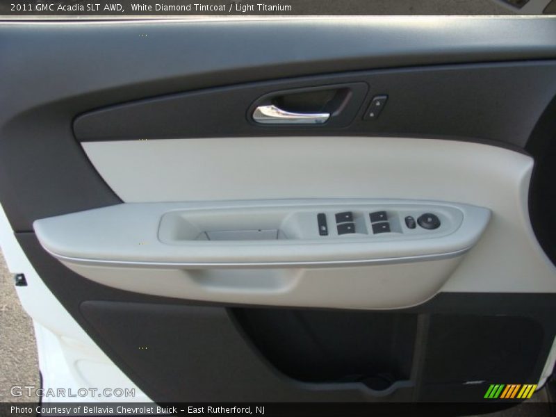 White Diamond Tintcoat / Light Titanium 2011 GMC Acadia SLT AWD