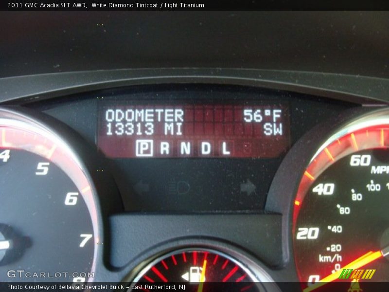 White Diamond Tintcoat / Light Titanium 2011 GMC Acadia SLT AWD
