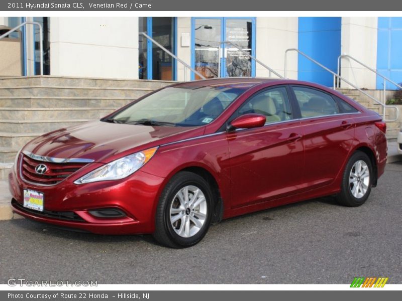 Venetian Red / Camel 2011 Hyundai Sonata GLS