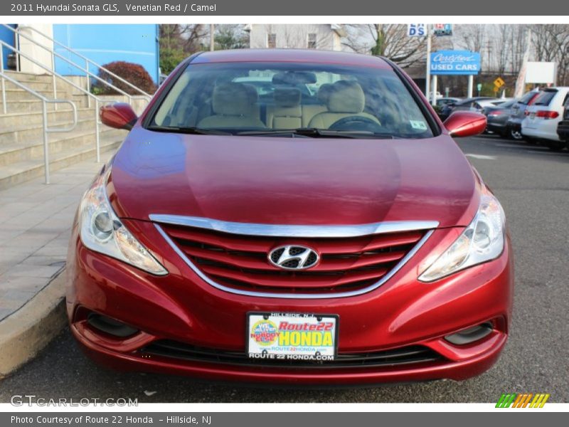 Venetian Red / Camel 2011 Hyundai Sonata GLS