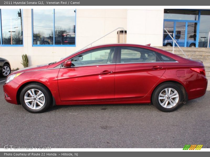 Venetian Red / Camel 2011 Hyundai Sonata GLS