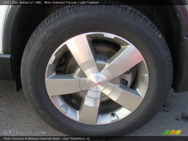 White Diamond Tintcoat / Light Titanium 2011 GMC Acadia SLT AWD