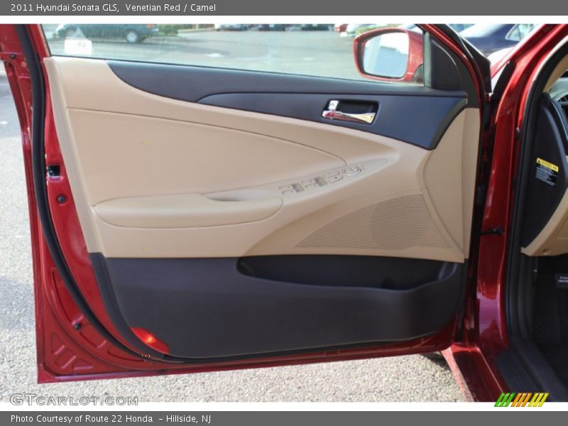 Venetian Red / Camel 2011 Hyundai Sonata GLS