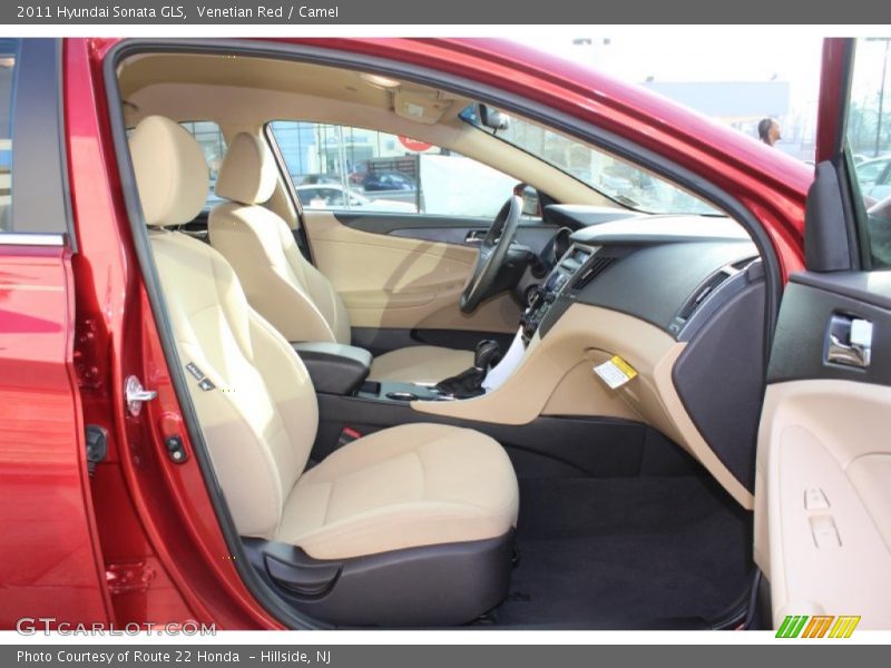 Venetian Red / Camel 2011 Hyundai Sonata GLS