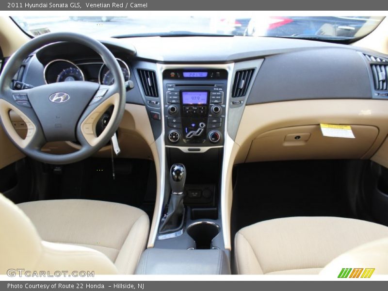 Venetian Red / Camel 2011 Hyundai Sonata GLS