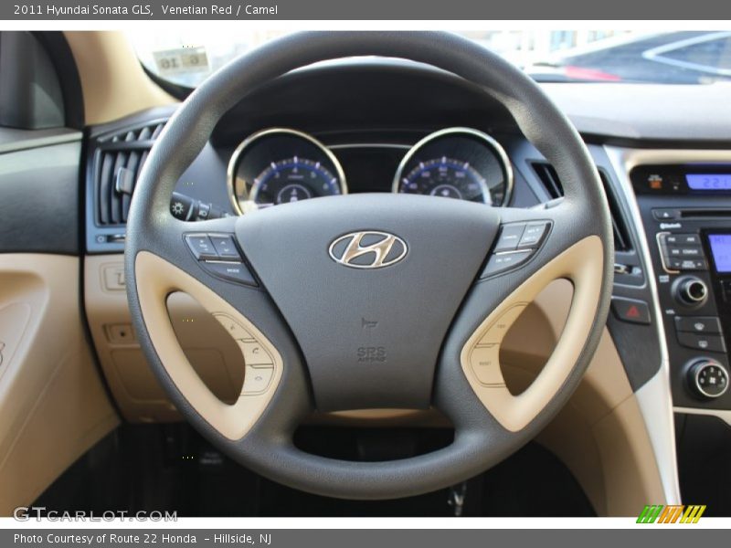Venetian Red / Camel 2011 Hyundai Sonata GLS
