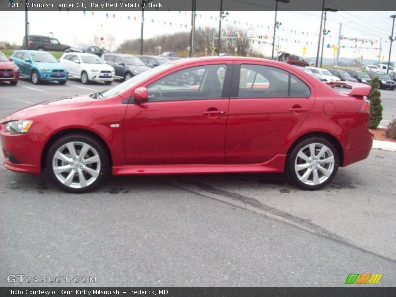 Rally Red Metallic / Black 2012 Mitsubishi Lancer GT