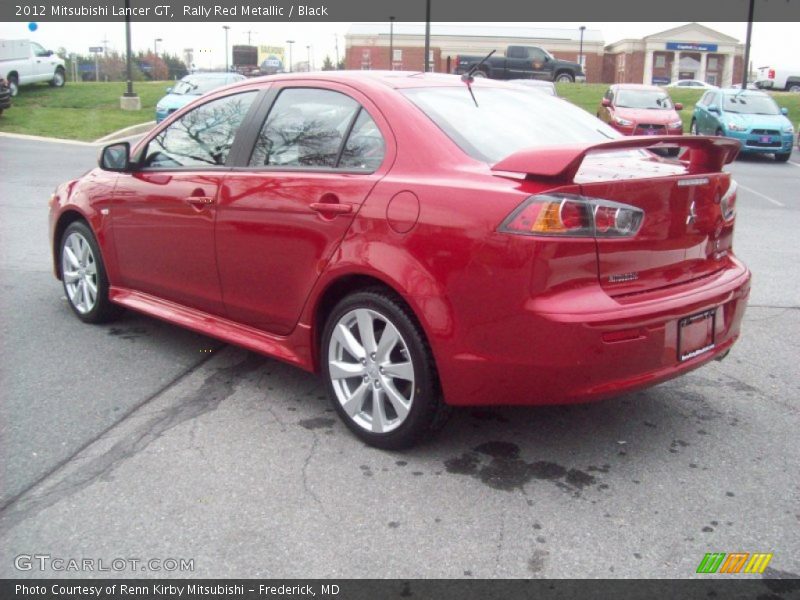 Rally Red Metallic / Black 2012 Mitsubishi Lancer GT