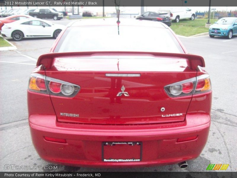 Rally Red Metallic / Black 2012 Mitsubishi Lancer GT