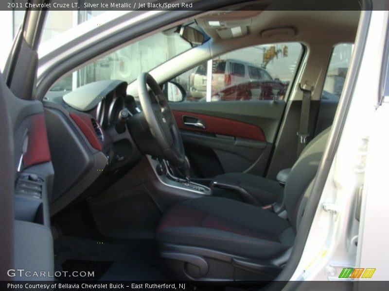 Silver Ice Metallic / Jet Black/Sport Red 2011 Chevrolet Cruze LT