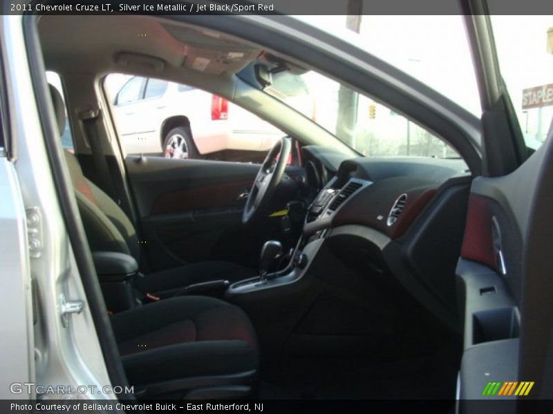 Silver Ice Metallic / Jet Black/Sport Red 2011 Chevrolet Cruze LT