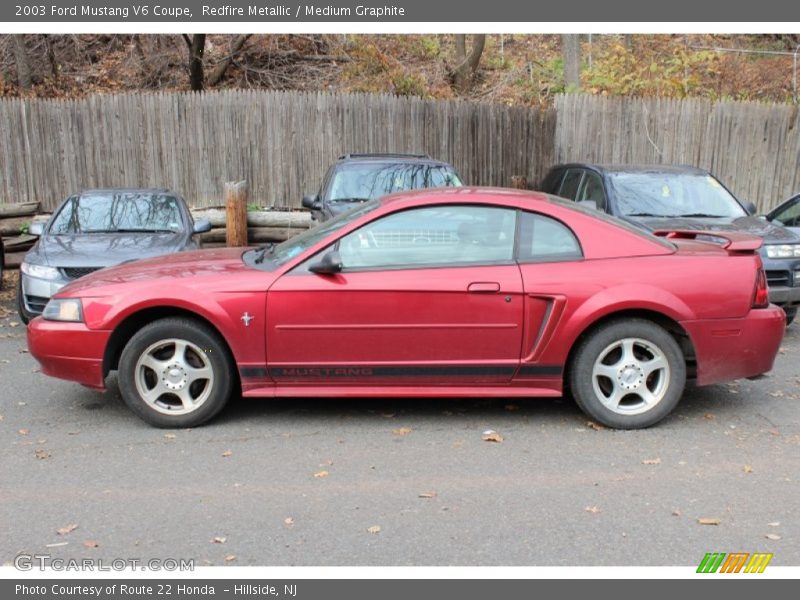 Redfire Metallic / Medium Graphite 2003 Ford Mustang V6 Coupe