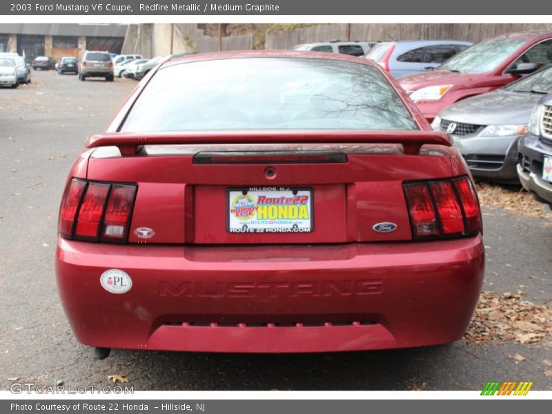 Redfire Metallic / Medium Graphite 2003 Ford Mustang V6 Coupe