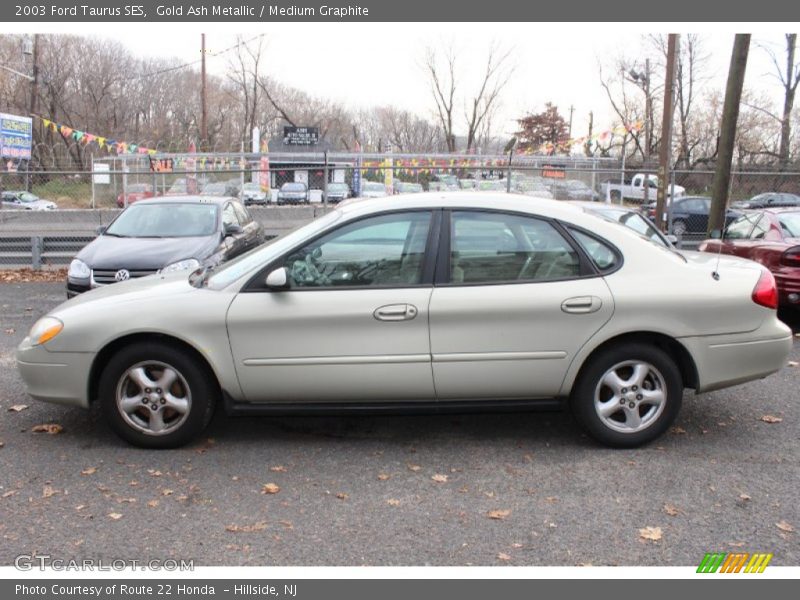 Gold Ash Metallic / Medium Graphite 2003 Ford Taurus SES