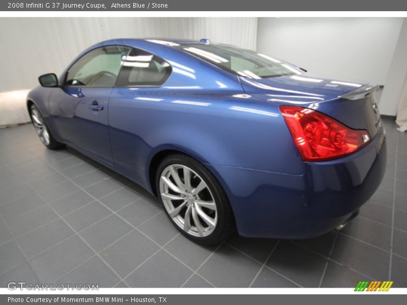 Athens Blue / Stone 2008 Infiniti G 37 Journey Coupe