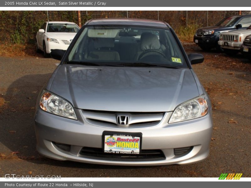 Satin Silver Metallic / Gray 2005 Honda Civic LX Sedan