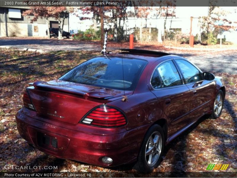 Redfire Metallic / Dark Pewter 2003 Pontiac Grand Am SE Sedan