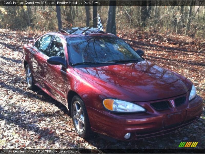 Redfire Metallic / Dark Pewter 2003 Pontiac Grand Am SE Sedan