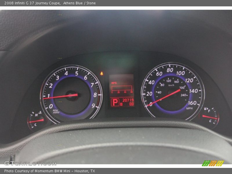Athens Blue / Stone 2008 Infiniti G 37 Journey Coupe