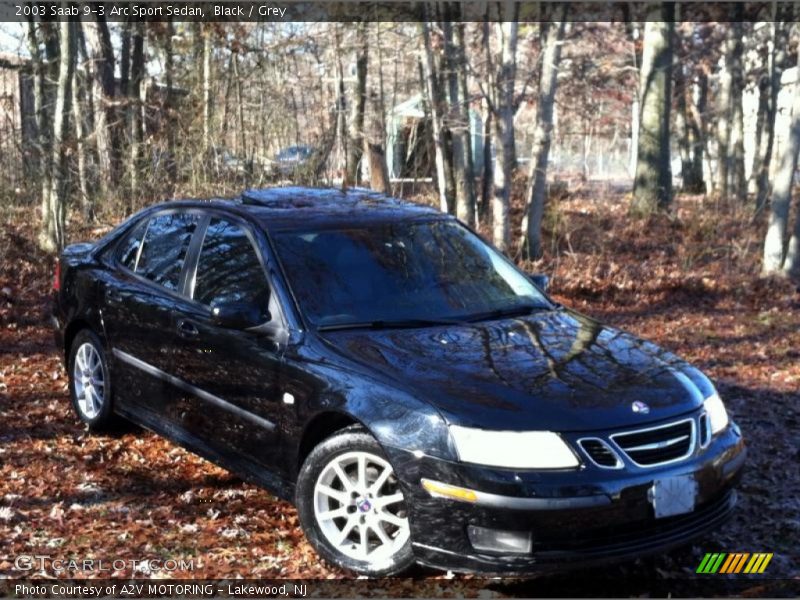 Black / Grey 2003 Saab 9-3 Arc Sport Sedan