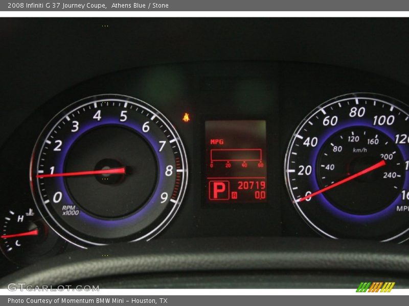 Athens Blue / Stone 2008 Infiniti G 37 Journey Coupe