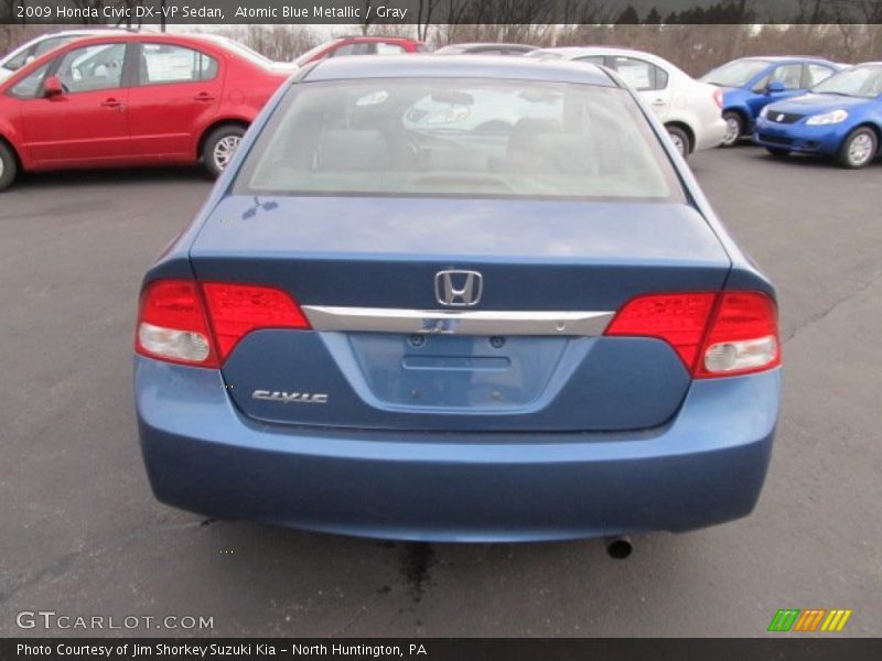 Atomic Blue Metallic / Gray 2009 Honda Civic DX-VP Sedan