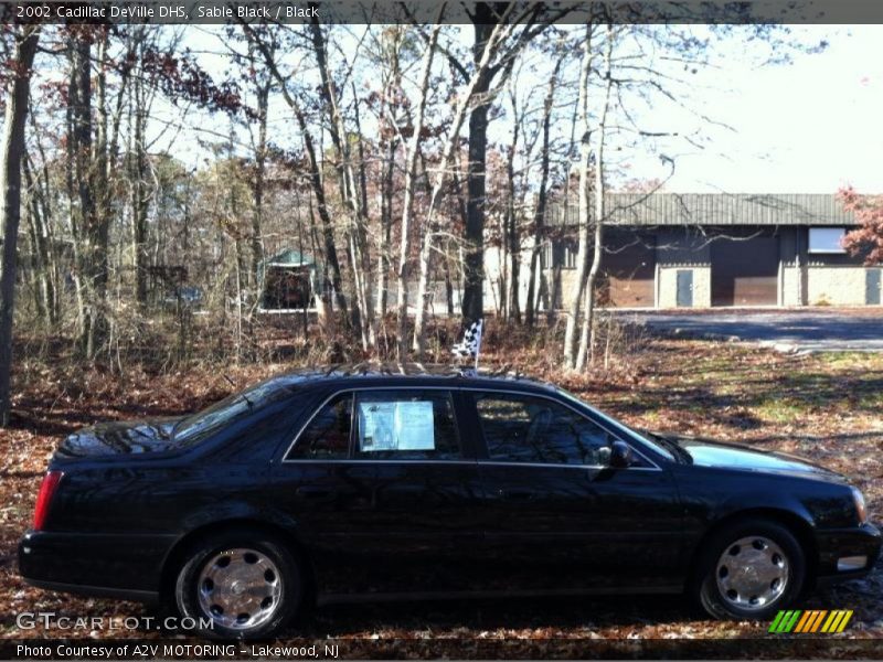 Sable Black / Black 2002 Cadillac DeVille DHS