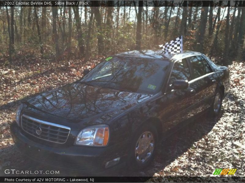 Sable Black / Black 2002 Cadillac DeVille DHS